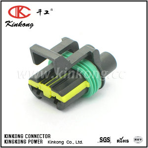 2 pole female electrical wiring connector  CKK7022B-6.3-21