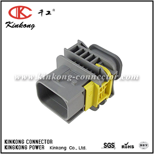 2-1703648-1 7 pole hybrid gray housing connector