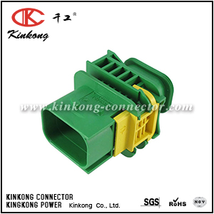 3-1703648-1 7 pole hybrid green sealed auto car connector