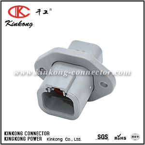 ATP04-4P-PM01 4-WAY RECEPTACLE, MALE FLANGE. COMPATIBLE TO PART DTP04-4P-L012