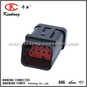 1717676-1 8 pin black male waterproof motorcycle connector