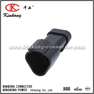 DT04-3P-E005 AT04-3P-EC01BLK  3 pin male waterproof connectors 