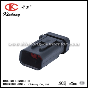 776430-1 3 pins male sealed car housing plug for CAT Excavator CKK3035R-1.5-11