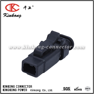 ATM06-2S-SR01BK-001 ATM06-2S-SR01BK-Original 2-WAY PLUG, SOCKET, WITH STRAIN RELIEF ENDCAP. COMPARABLE TO PN DTM06-2S-EE03 